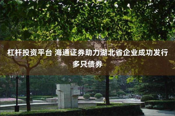 杠杆投资平台 海通证券助力湖北省企业成功发行多只债券